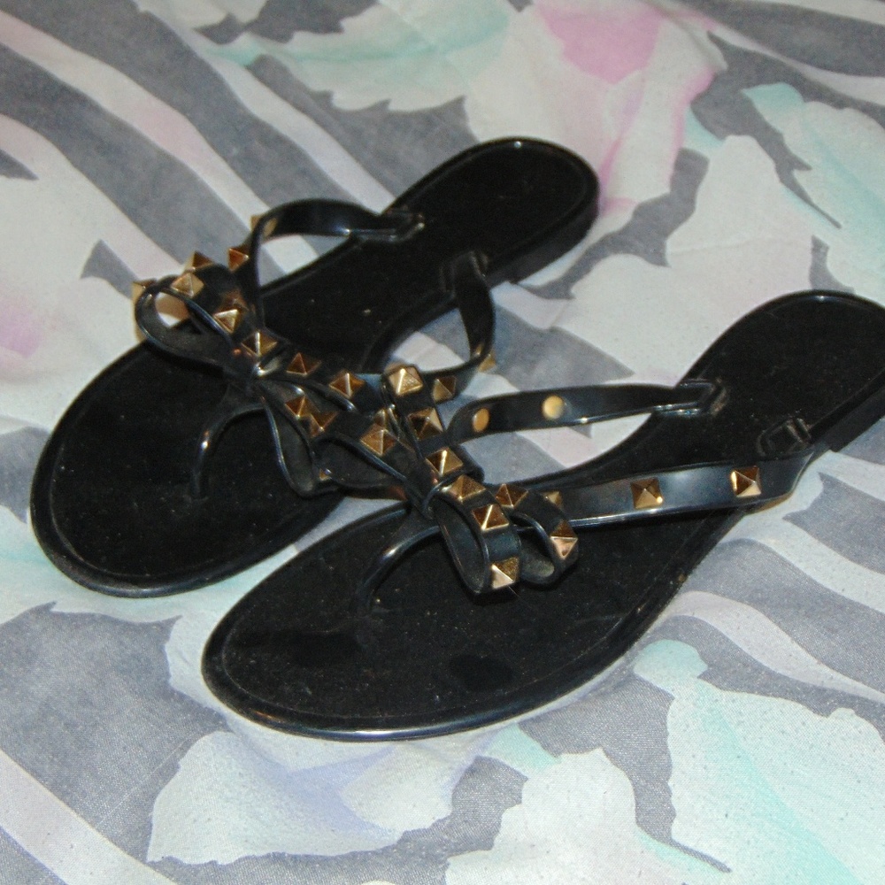 Studded Flip Flops - Picture 2 of 3